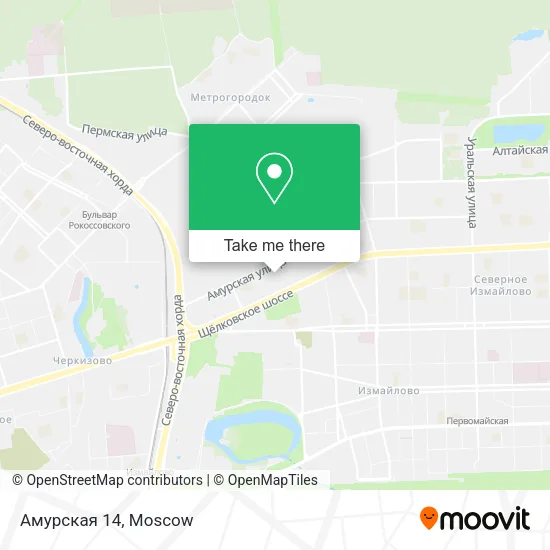 Амурская 14 map