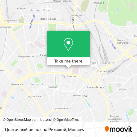 Цветочный рынок на Рижской map