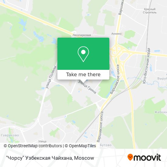 "Чорсу" Узбекская Чайхана map