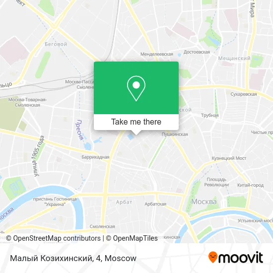 Малый Козихинский, 4 map