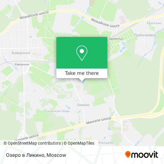 Озеро в Ликино map