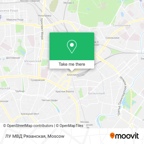 ЛУ МВД Рязанская map