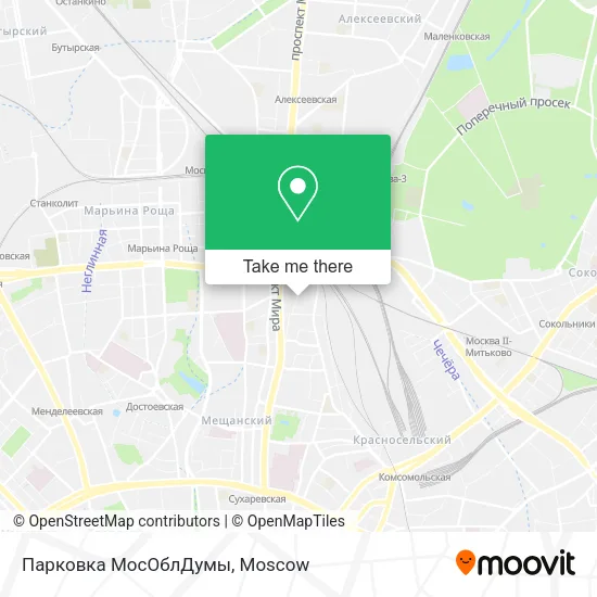 Парковка МосОблДумы map