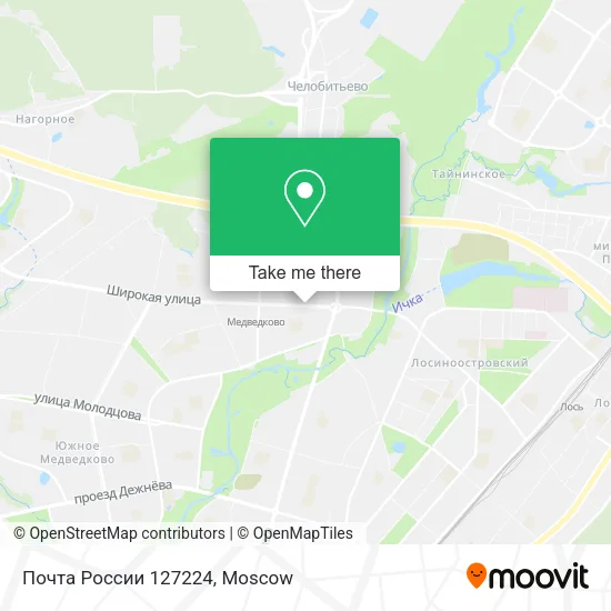 Почта России 127224 map