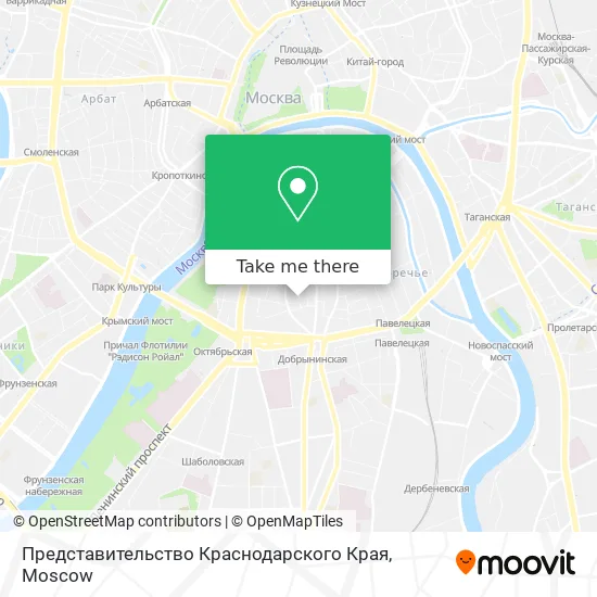 Представительство Краснодарского Края map