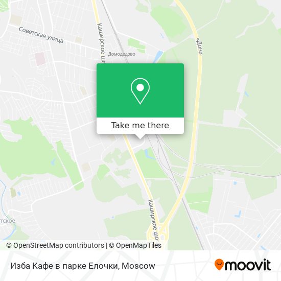 Изба Кафе в парке Елочки map