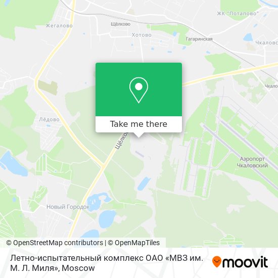 Летно-испытательный комплекс ОАО «МВЗ им. М. Л. Миля» map