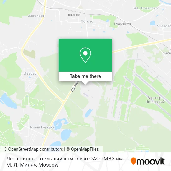 Летно-испытательный комплекс ОАО «МВЗ им. М. Л. Миля» map