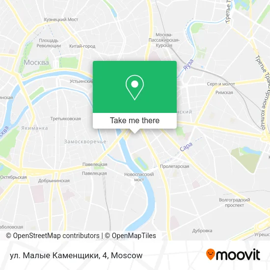 ул. Малые Каменщики, 4 map
