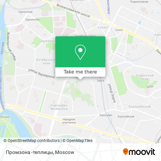 Промзона -теплицы map