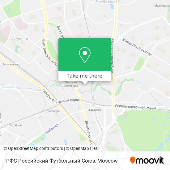 РФС Российский Футбольный Союз map