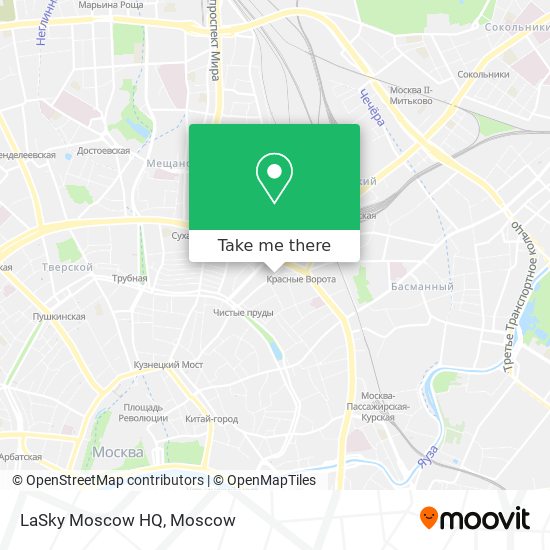 LaSky Moscow HQ map