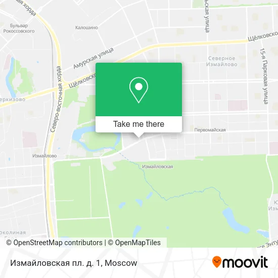Измайловская пл. д. 1 map