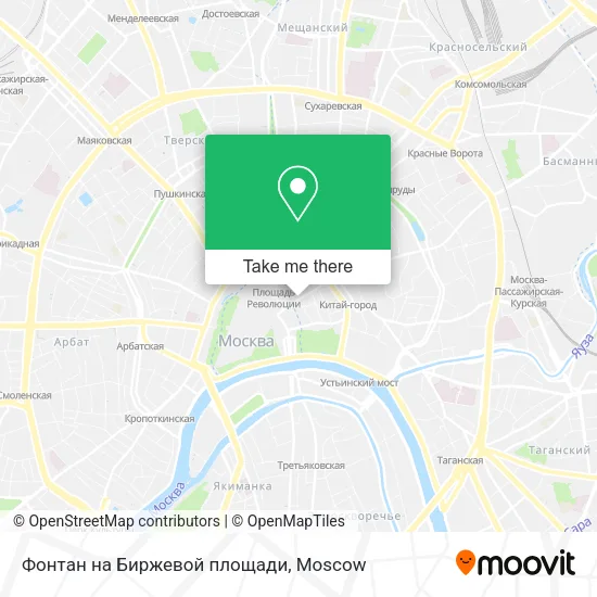 Фонтан на Биржевой площади map