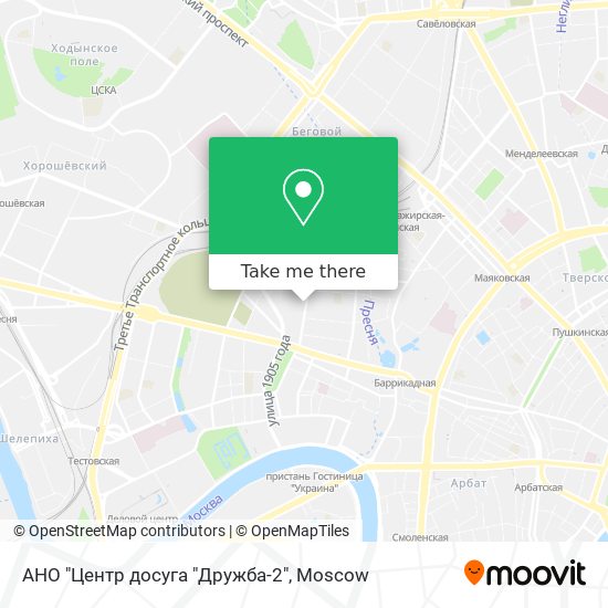 АНО "Центр досуга "Дружба-2" map