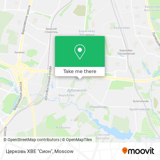Церковь ХВЕ "Сион" map