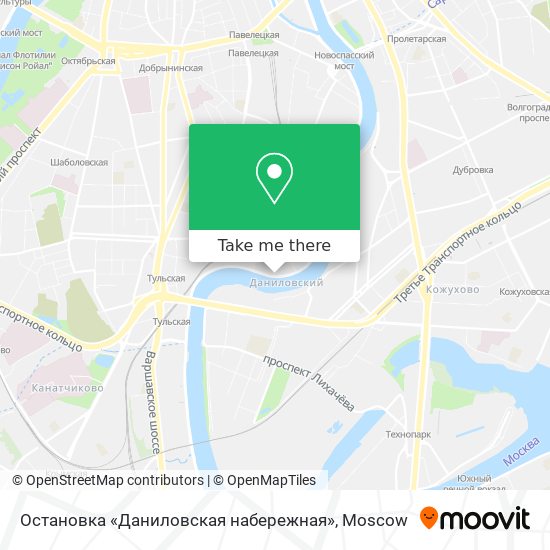 Остановка «Даниловская набережная» map