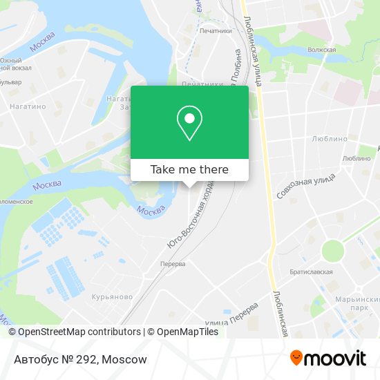 Автобус № 292 map