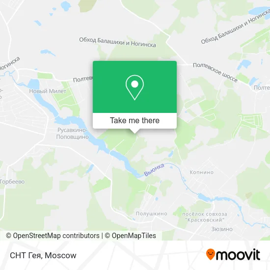 СНТ Гея map