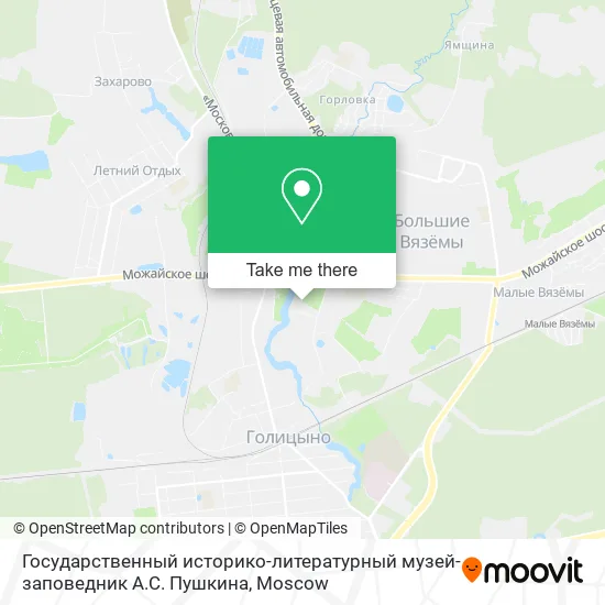 Государственный историко-литературный музей-заповедник А.С. Пушкина map