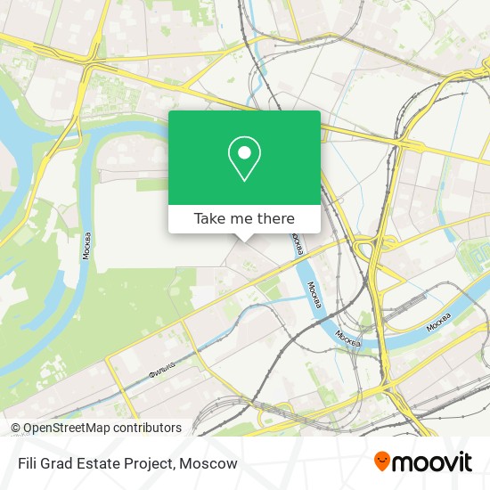 Fili Grad Estate Project map