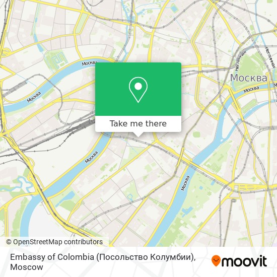 Embassy of Colombia (Посольство Колумбии) map