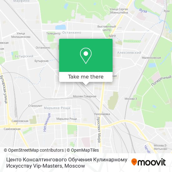 Центо Консалтингового Обучения Кулинарному Искусству Vip-Masters map