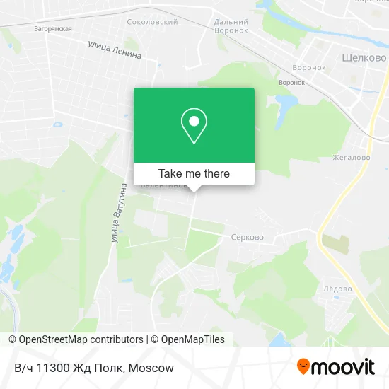 В/ч 11300 Жд Полк map