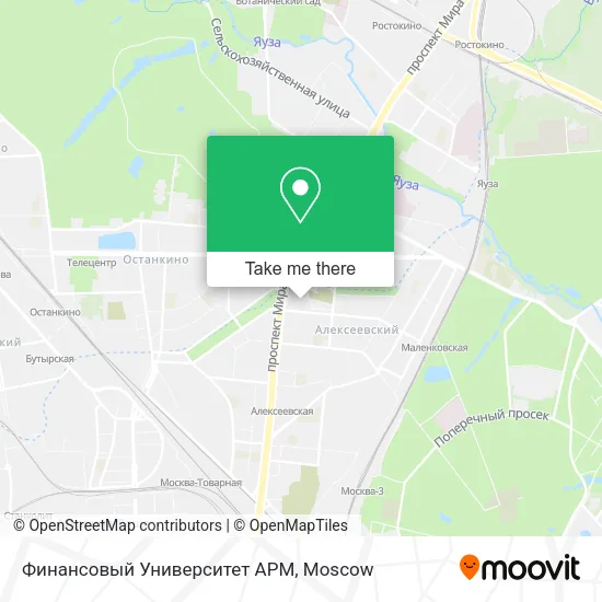 Финансовый Университет АРМ map