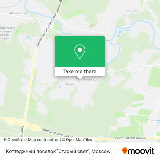 Коттеджный поселок "Старый свет" map