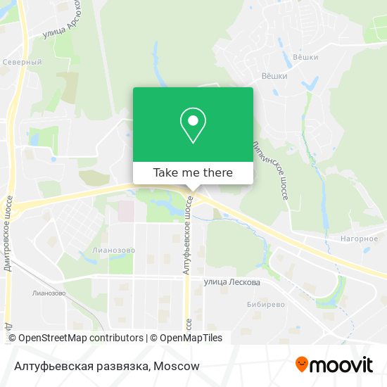 Алтуфьевская развязка map