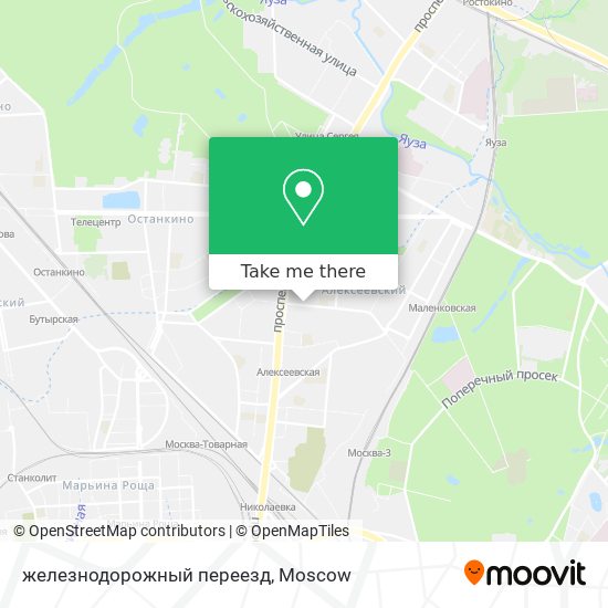 железнодорожный переезд map