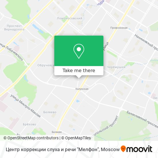 Центр коррекции слуха и речи "Мелфон" map