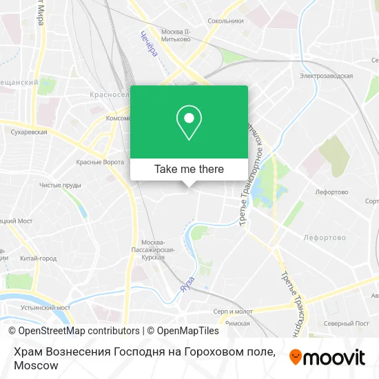 Храм Вознесения Господня на Гороховом поле map