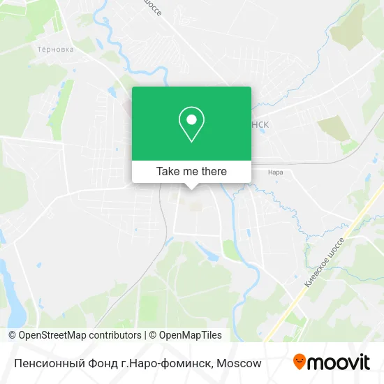 Пенсионный Фонд г.Наро-фоминск map