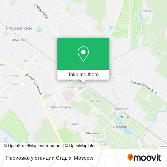 Парковка у станции Отдых map