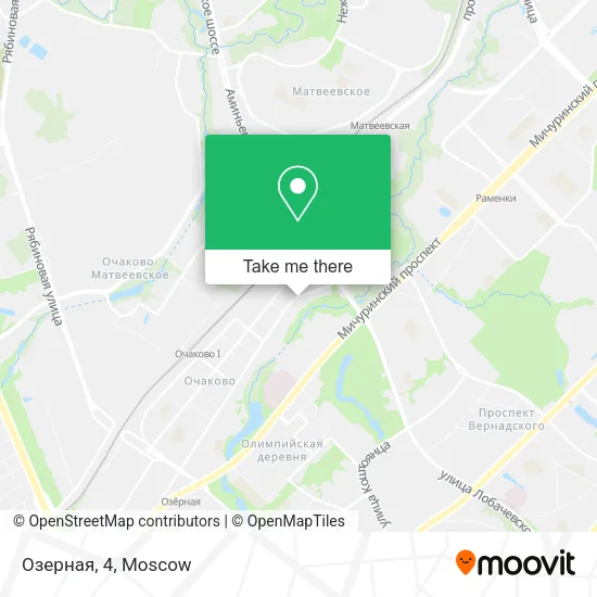 Озерная, 4 map