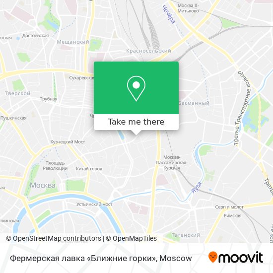 Фермерская лавка «Ближние горки» map