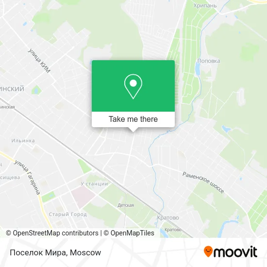 Поселок Мира map