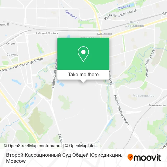 Второй Кассационный Суд Общей Юрисдикции map