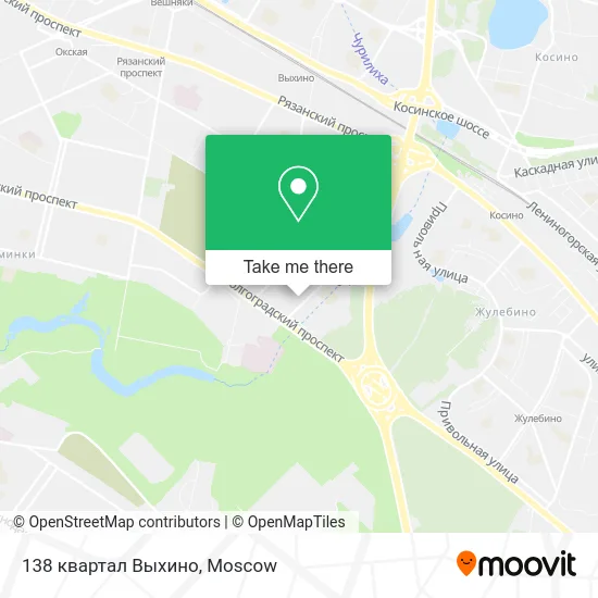 138 квартал Выхино map