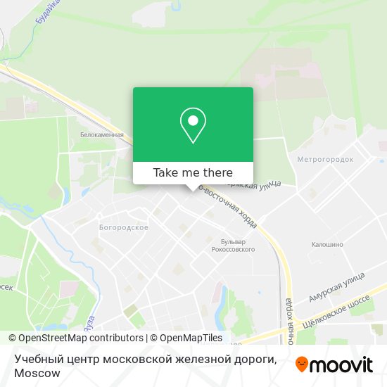 Учебный центр московской железной дороги map