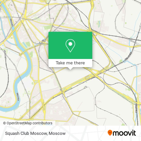 Squash Club Moscow map