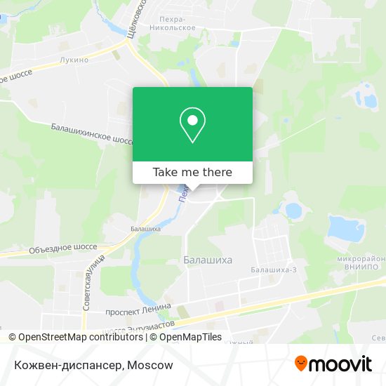 Кожвен-диспансер map