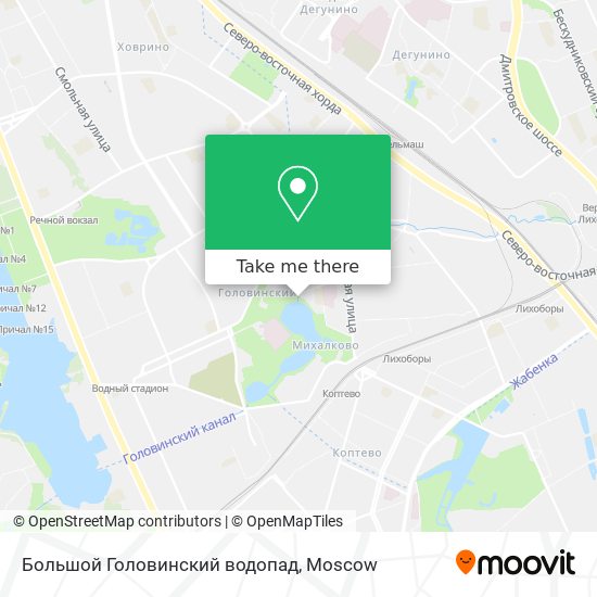 Большой Головинский водопад map