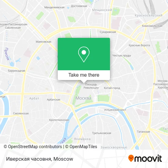 Иверская часовня map