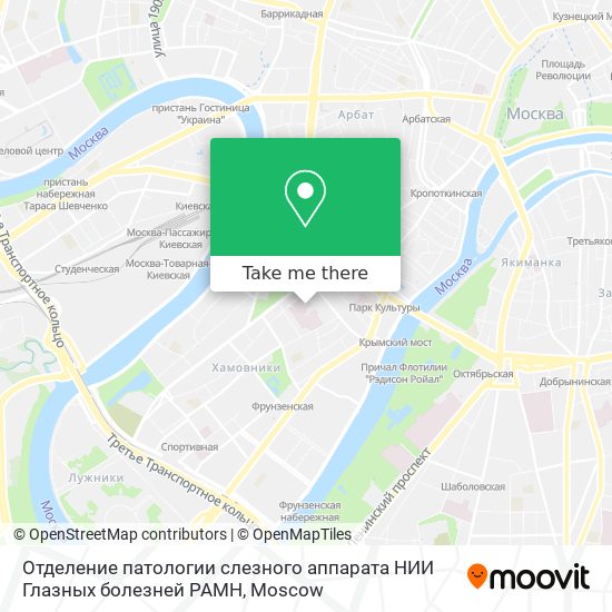 Отделение патологии слезного аппарата НИИ Глазных болезней РАМН map