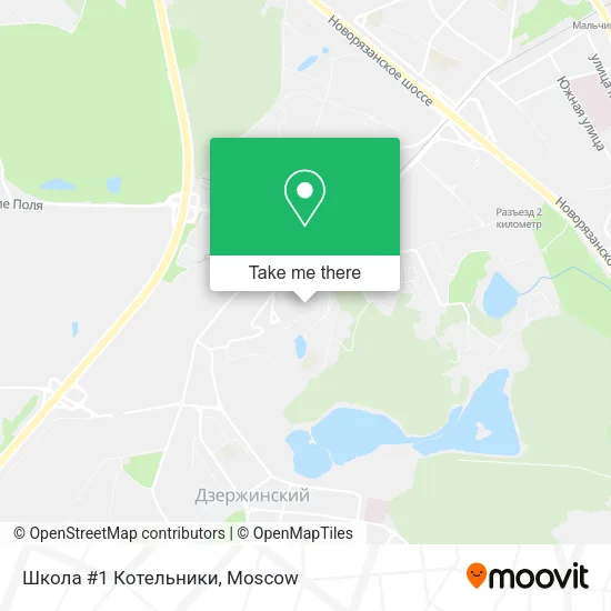 Школа #1 Котельники map