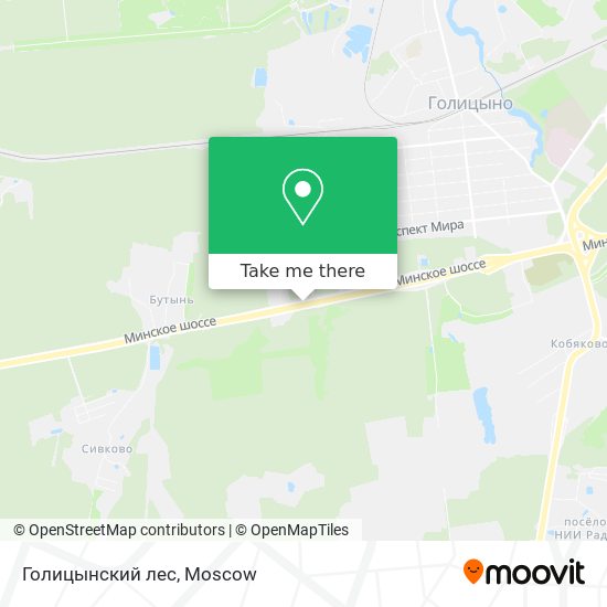 Голицынский лес map