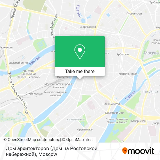 Дом архитекторов (Дом на Ростовской набережной) map